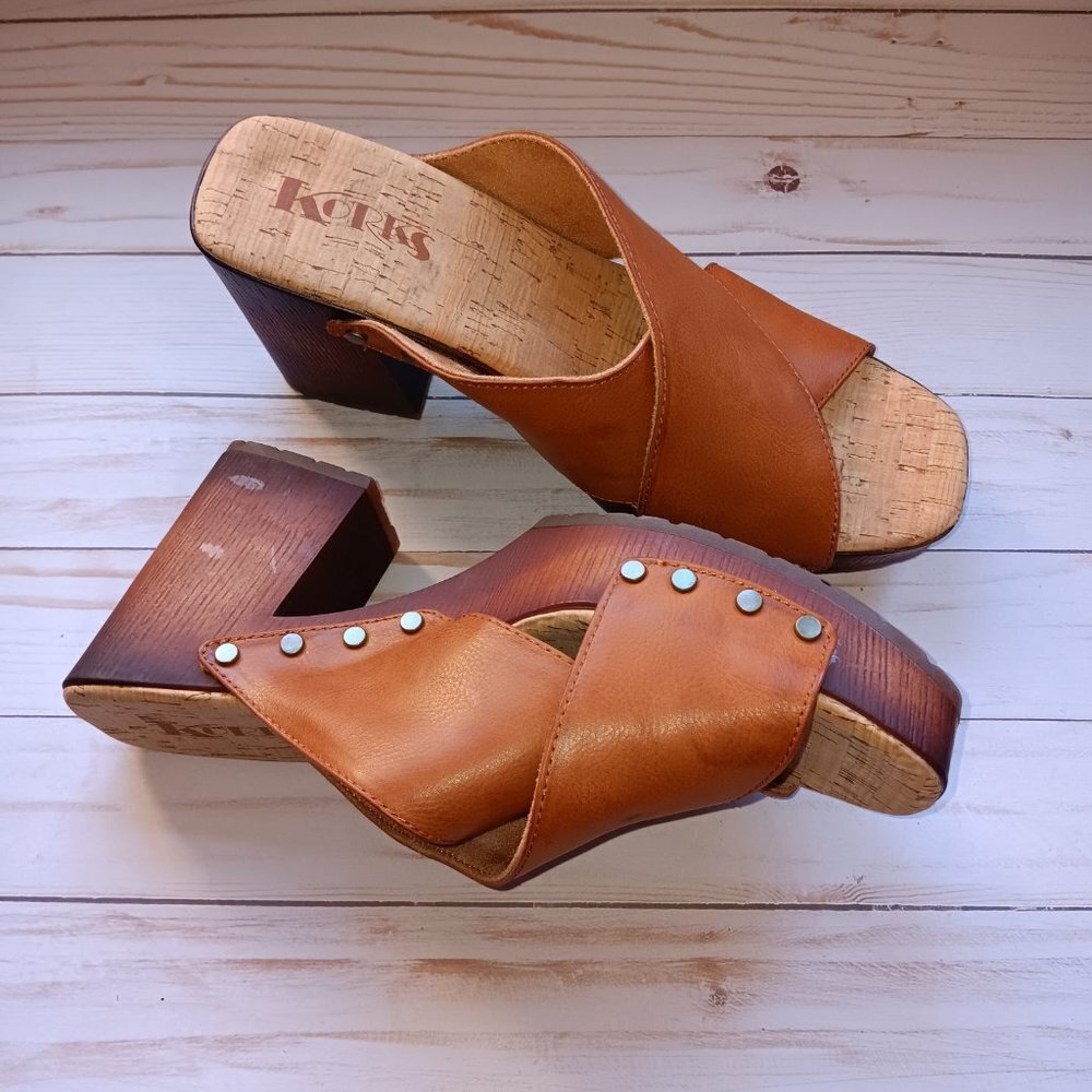 Korks| Women's Lynda Platform Sandal Sz.10 Casual Retro Comfortable Flirty - Picture 3 of 7